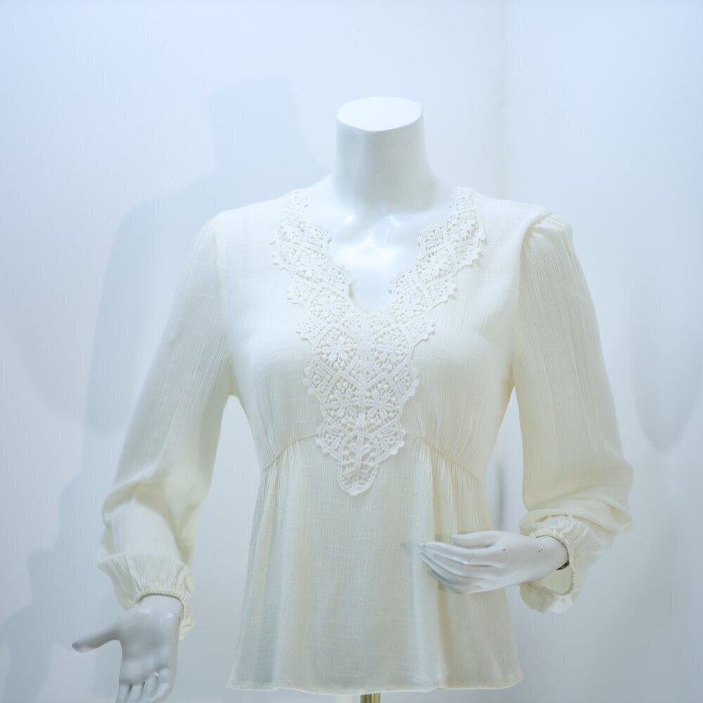 Ivory Lace Blouse Size S